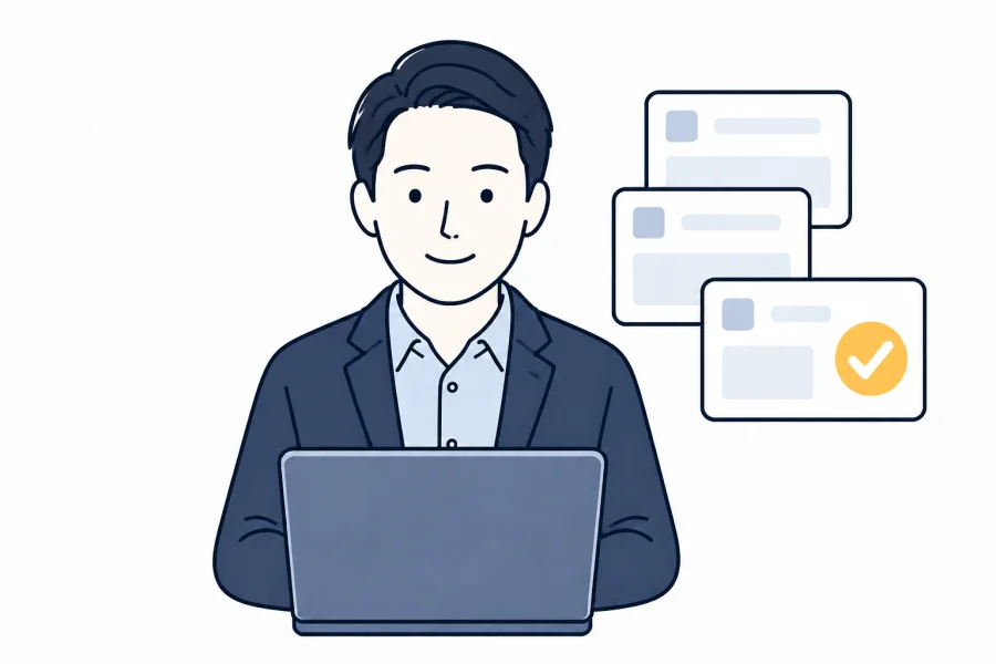 気になった複数のスクールの無料セミナーに申し込む様子